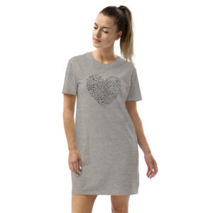 Music Love Organic cotton t-shirt dress