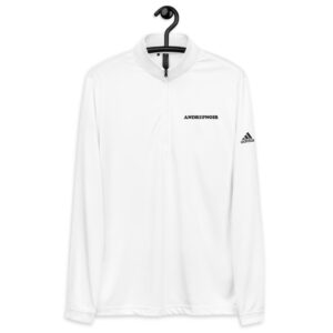 ANDREPNOIR White Quarter Zip Pullover